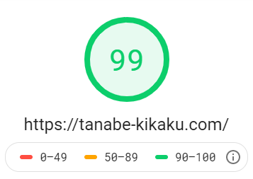 パソコンスピードスコア99